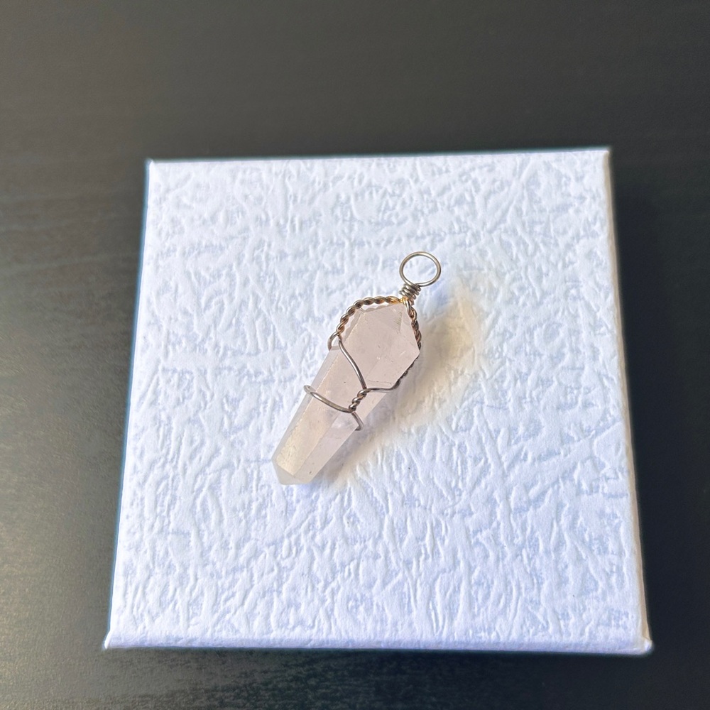 Crystal Rose Quartz Pendant